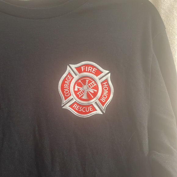 Fire Rescue / Fire Department long sleeve tshirt, size large - Picture 2 of 5